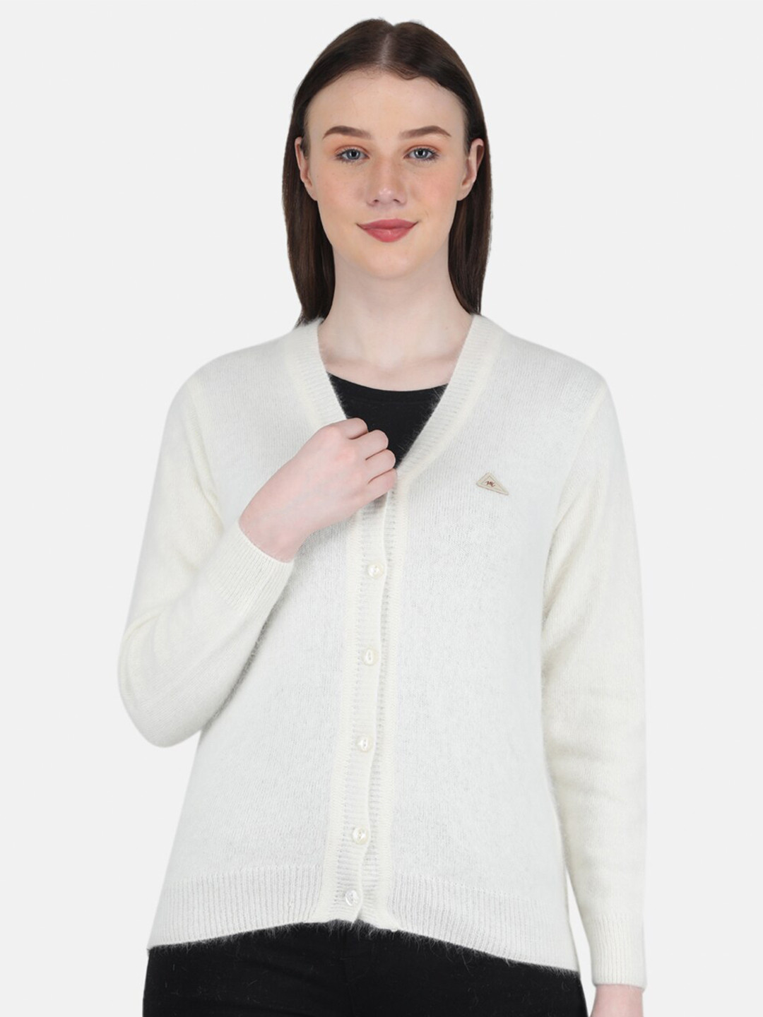 

Monte Carlo Women Woollen Cardigan, White