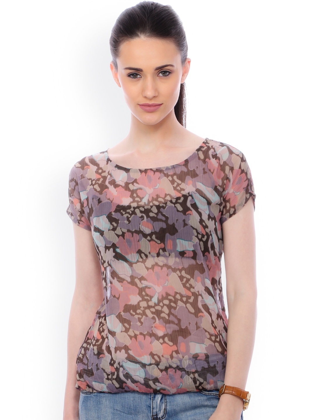 

SCORPIUS Women Multicoloured Printed Top, Multi