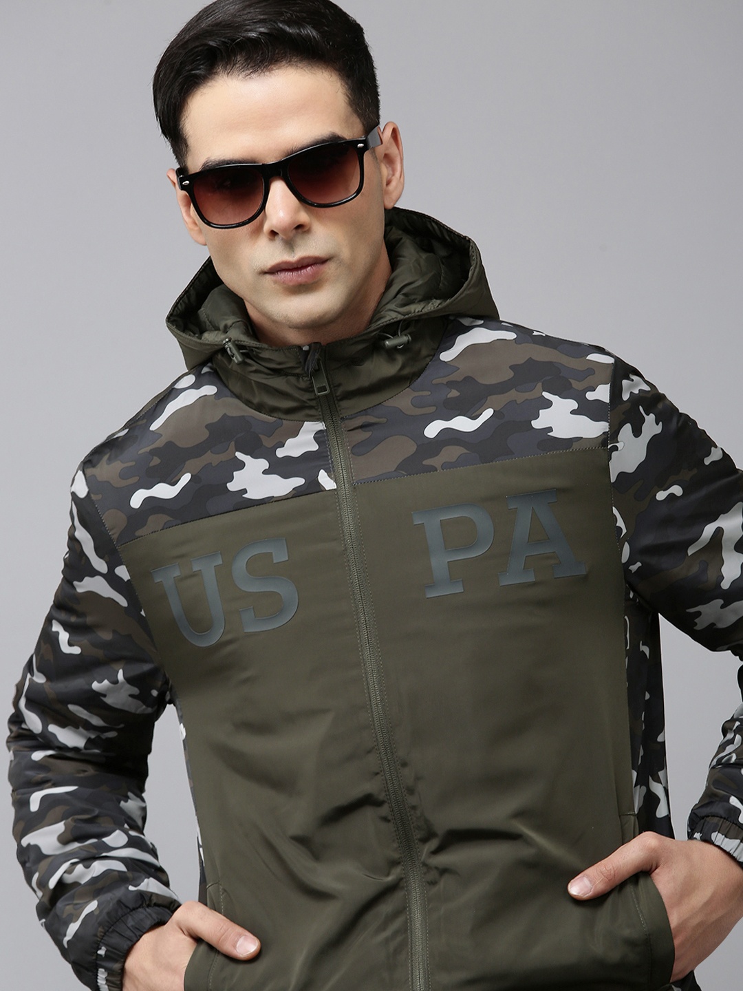 

U.S. Polo Assn. Denim Co. Camouflage Printed Lightweight Padded Jacket, Olive