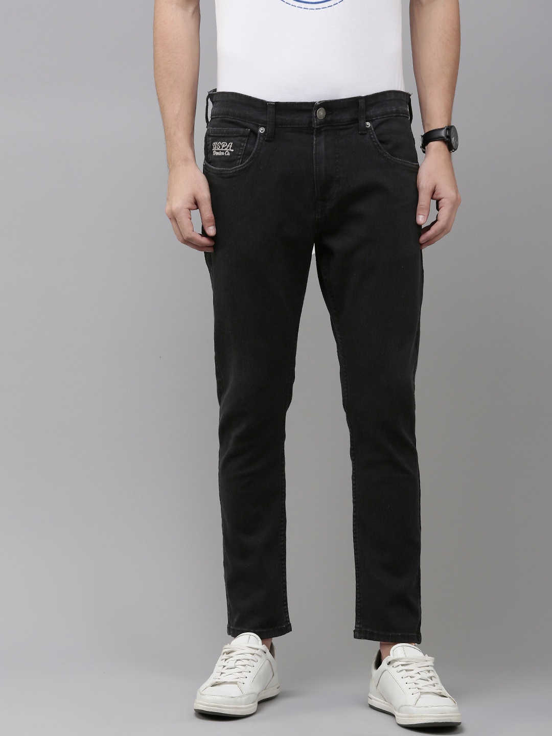 

U.S. Polo Assn. Denim Co. Men Regular Fit Stretchable Jeans, Black