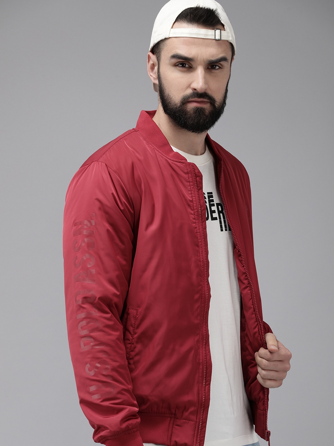 

U.S. Polo Assn. Denim Co. Bomber Jacket, Red
