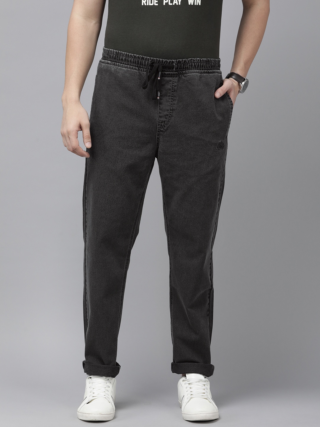 

U.S. Polo Assn. Denim Co. Men Pure Cotton Regular Fit Light Fade Mid-rise Jeans, Grey