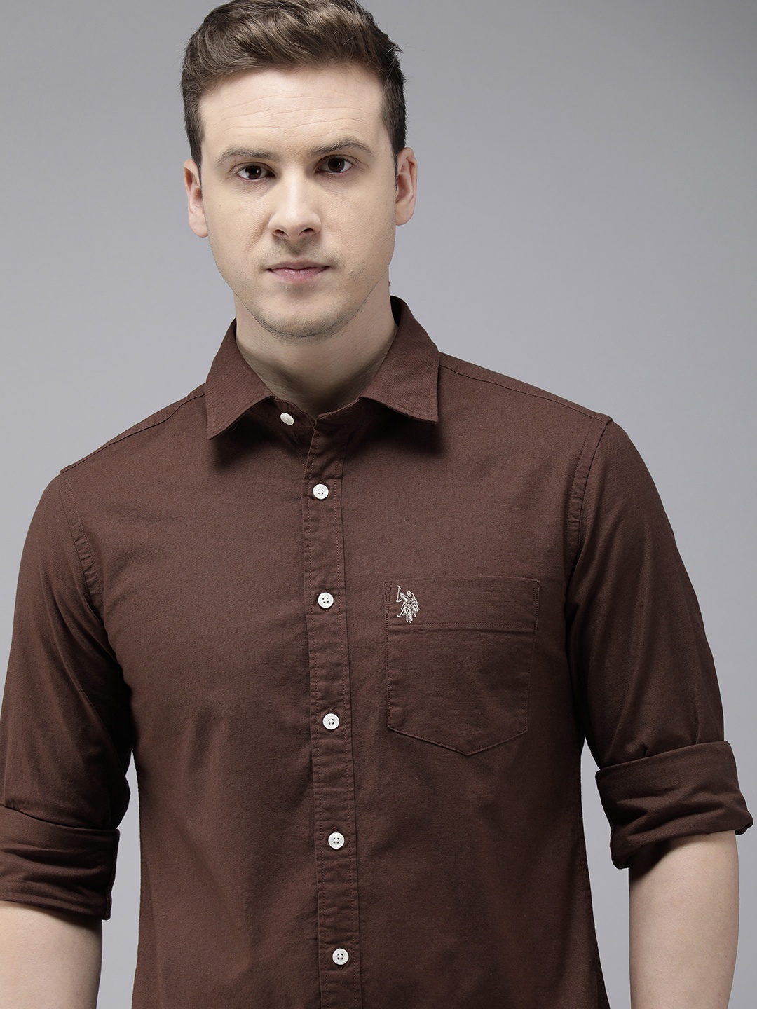 

U.S. Polo Assn. Tailored Fit Casual Shirt, Brown