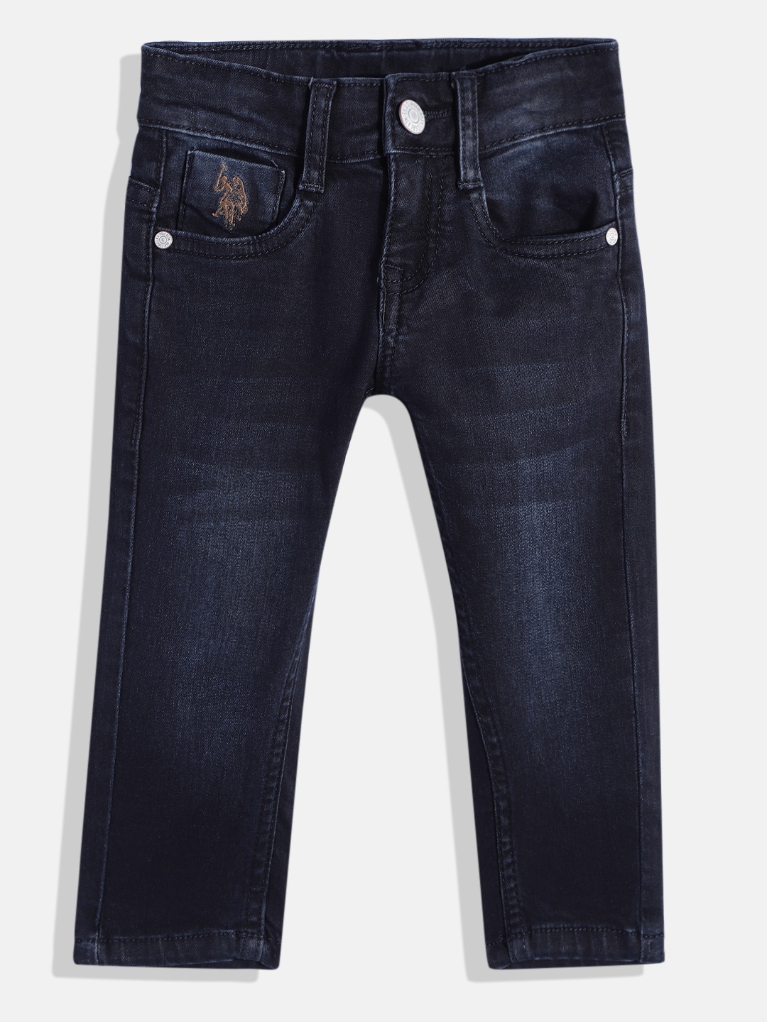 

U.S. Polo Assn. Kids Boys Light Fade Stretchable Jeans, Blue