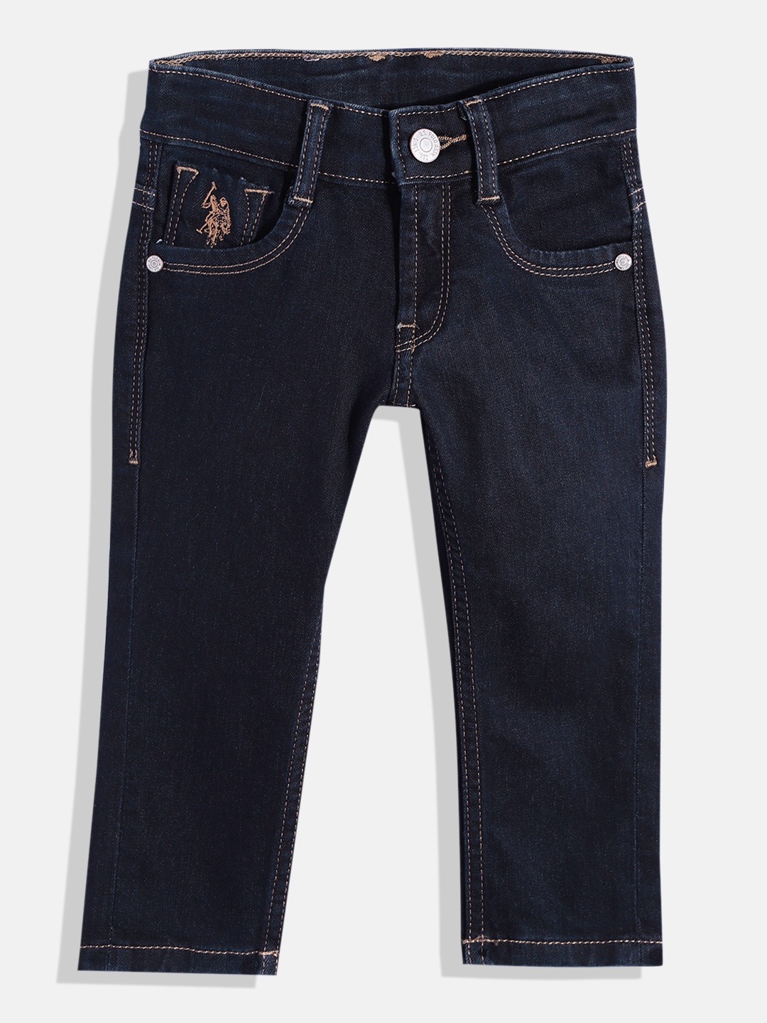 

U.S. Polo Assn. Kids Boys Light Fade Stretchable Jeans, Blue