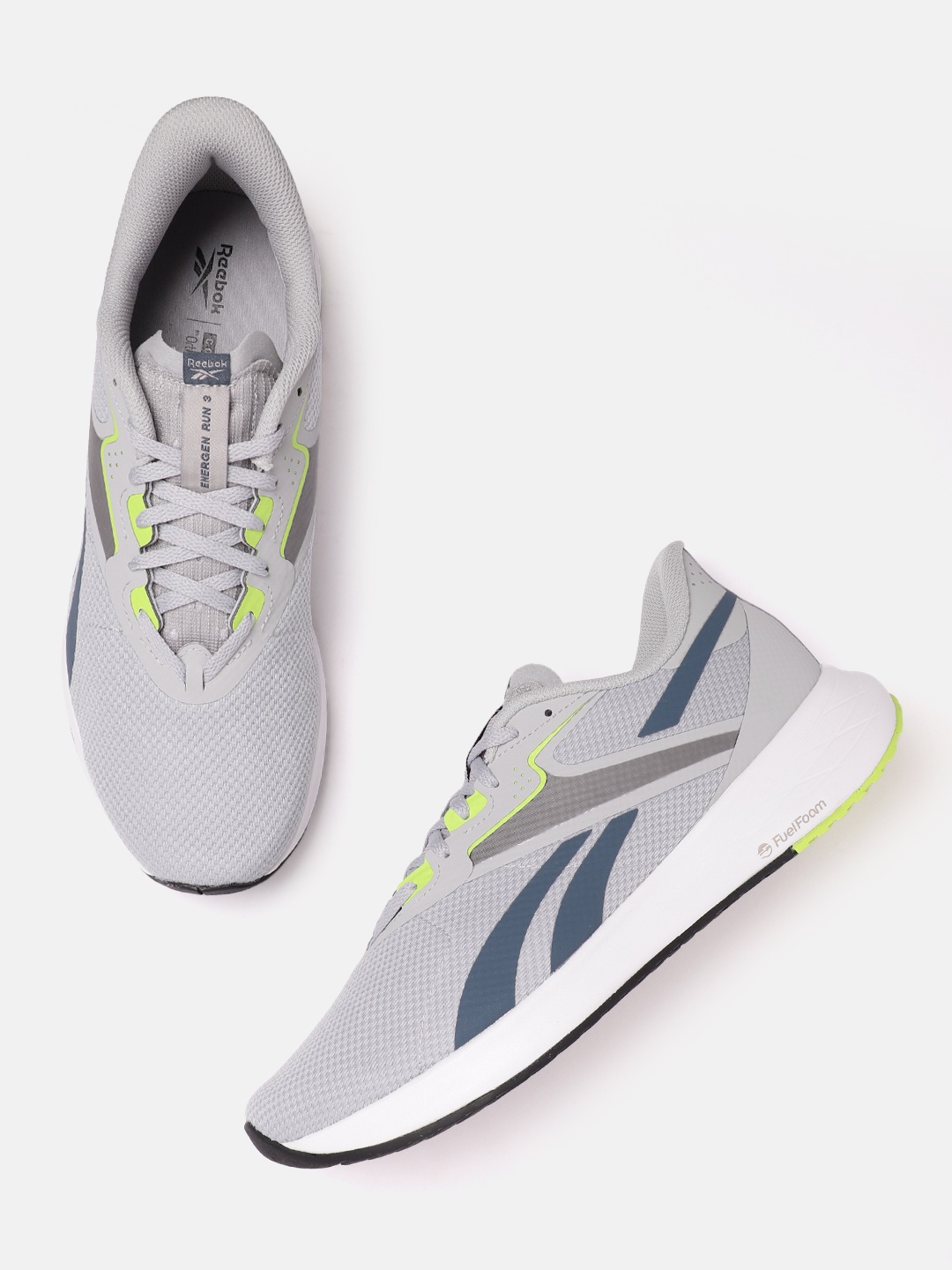 

Reebok Men Woven Design Energen Run 3 Shoes, Grey
