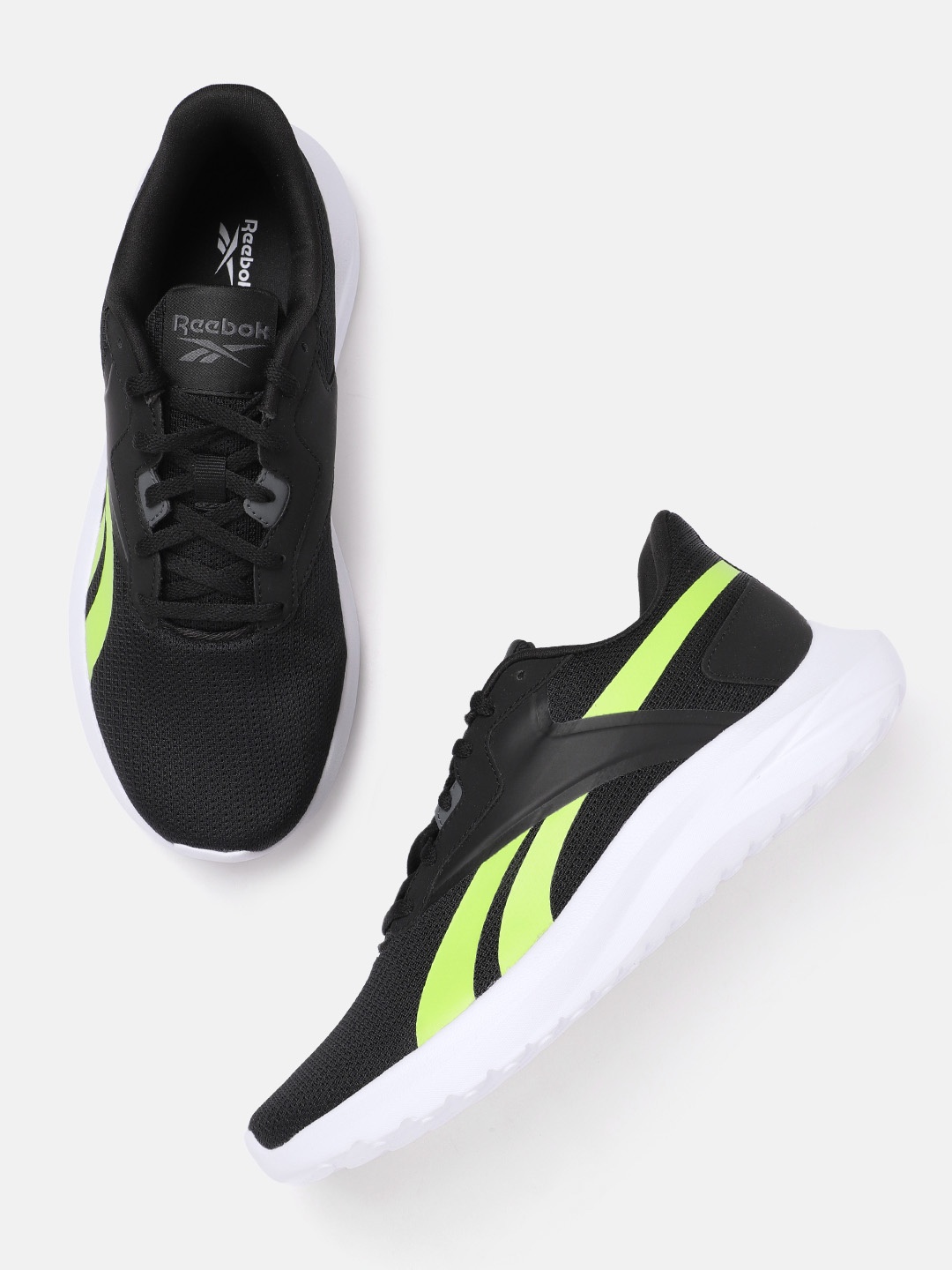 

Reebok Men Woven Design Energen Lux Running Shoes, Black