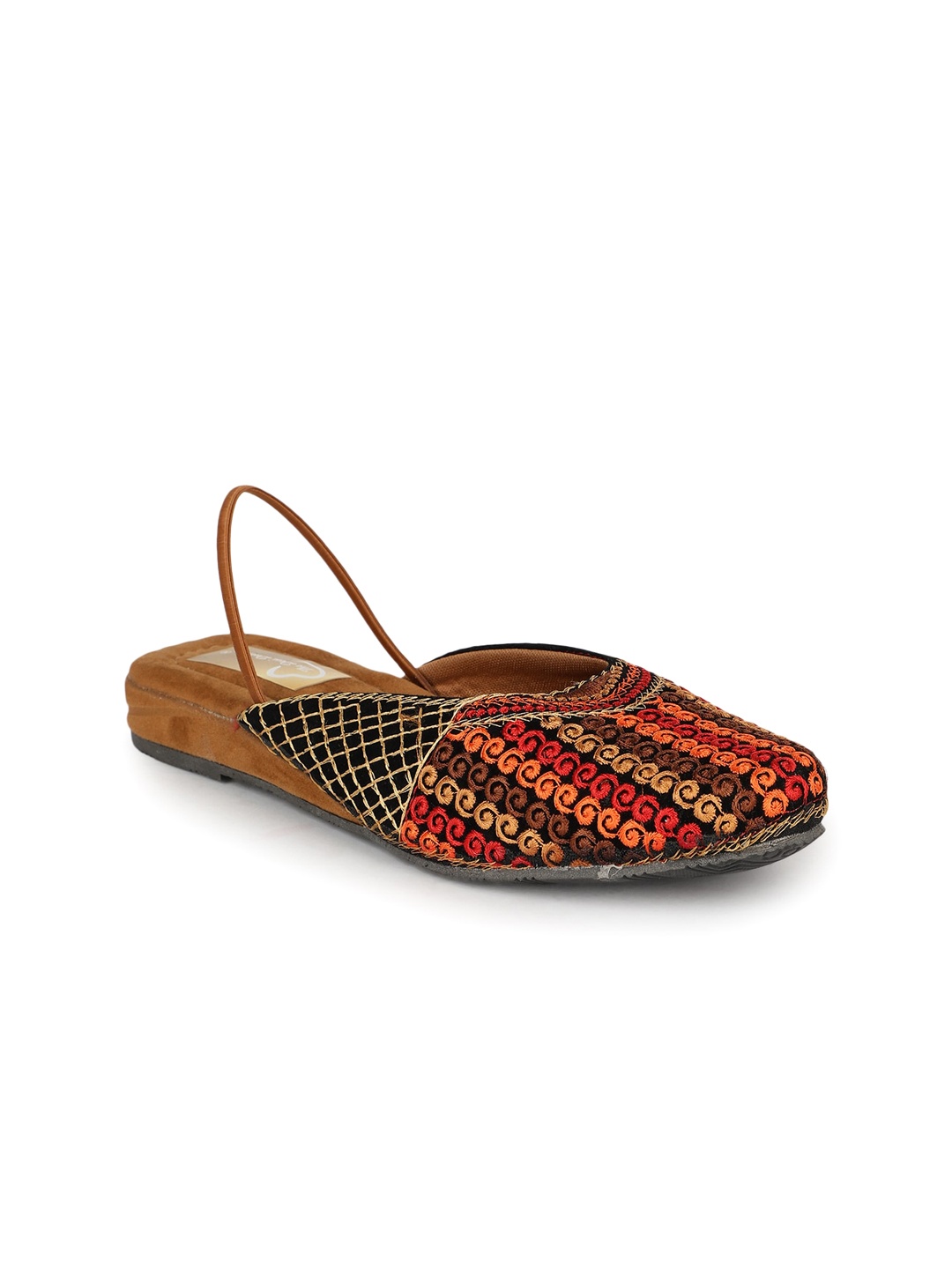 

The Desi Dulhan Embroidered Ethnic Mules, Black