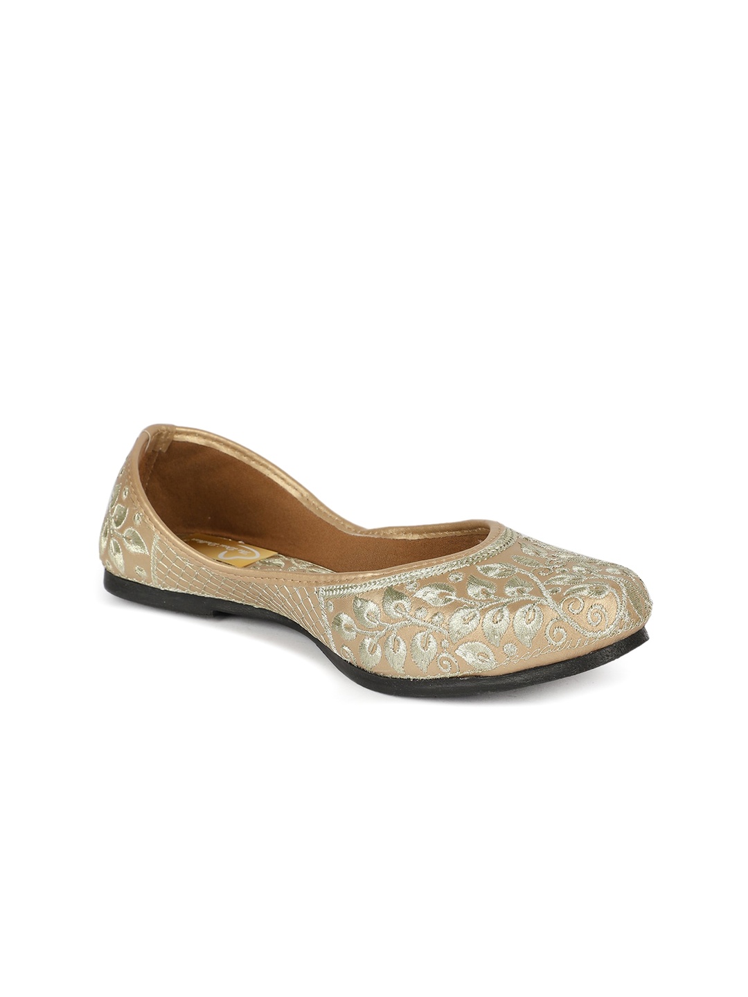 

The Desi Dulhan Embroidered Ethnic Mojaris, Copper