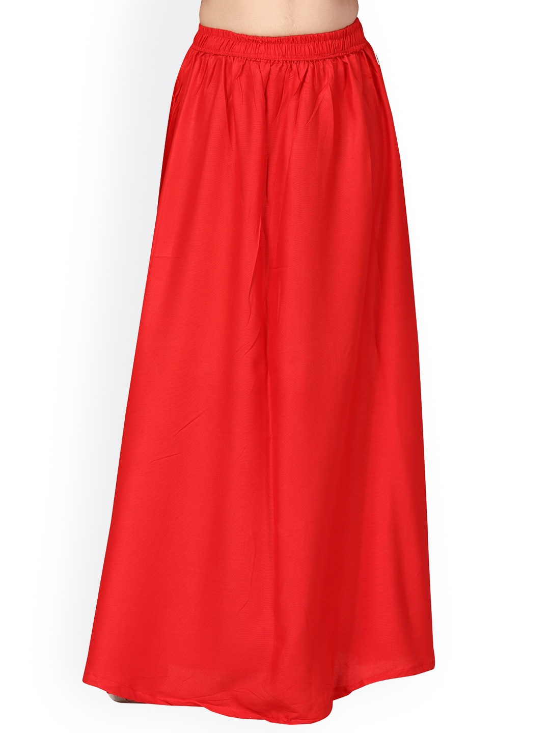 

BAESD Girls Pure Cotton Flared Maxi Skirt, Red