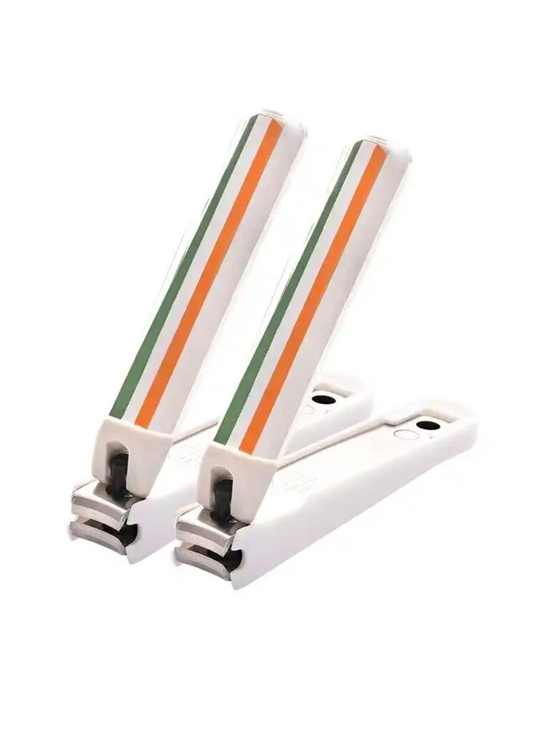 

KAI Set of 2 Tsumekiri Tri-Colour Nail Clipper, White