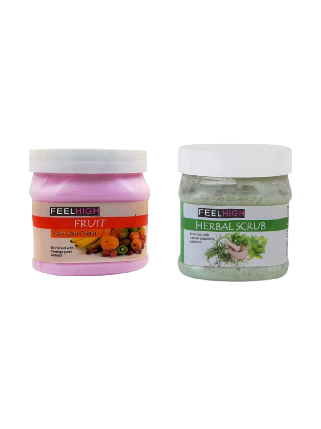 

FEELHIGH Face & Body Fruit Cream & Herbal Scrub, Multi