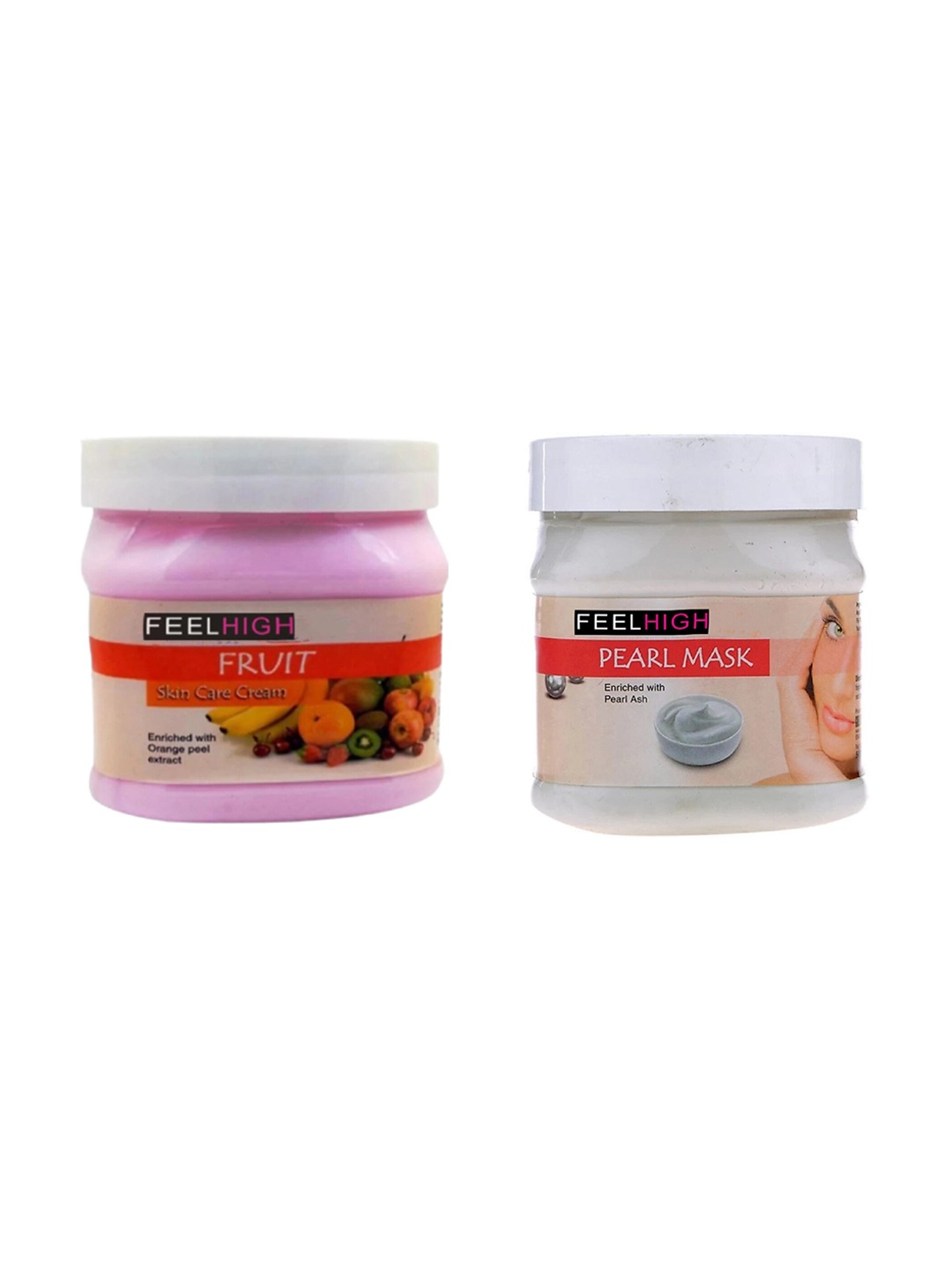 

FEELHIGH Face & Body Fruit Cream & Pearl Mask, Multi
