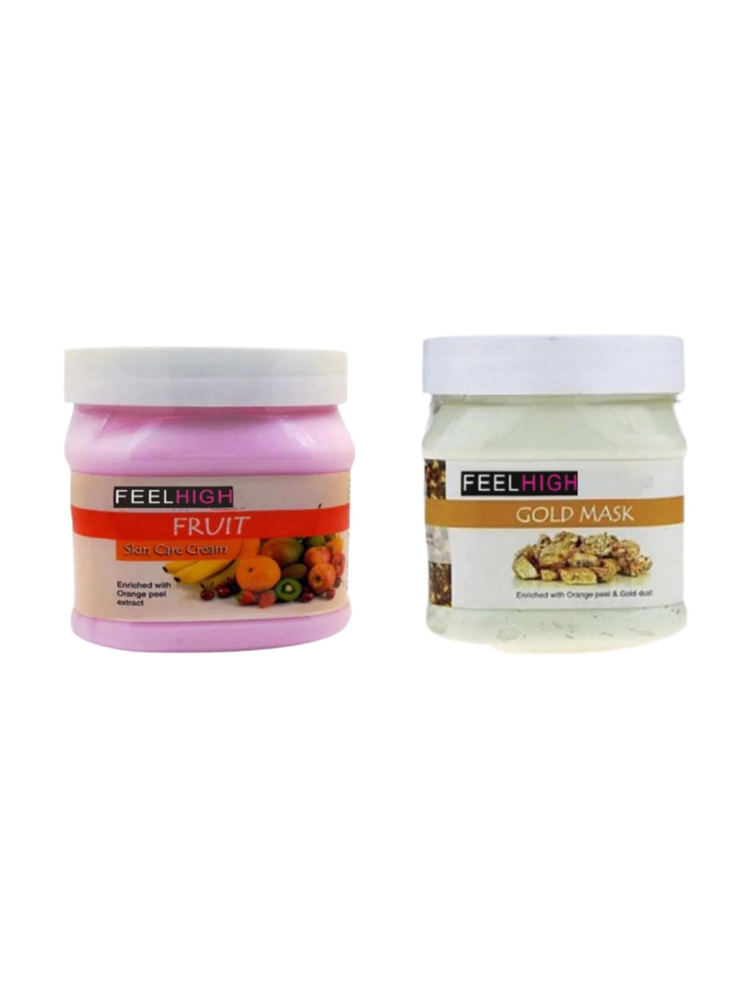 

FEELHIGH Face & Body Fruit Cream & Gold Mask, Multi