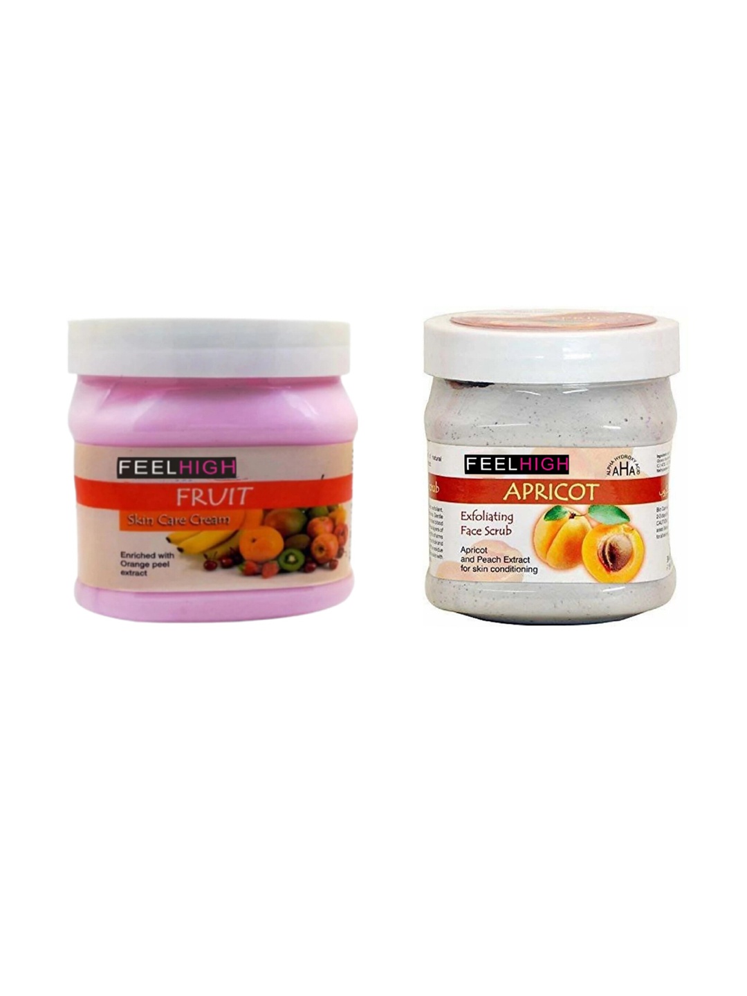 

FEELHIGH Face & Body Fruit Cream & Apricot Scrub, Multi