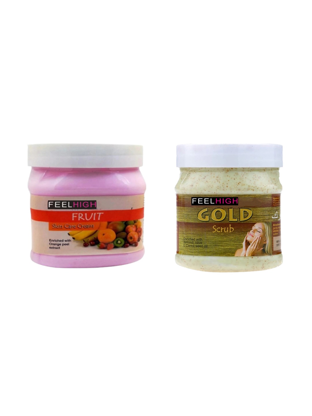 

FEELHIGH Face & Body Fruit Cream & Gold Scrub, Multi