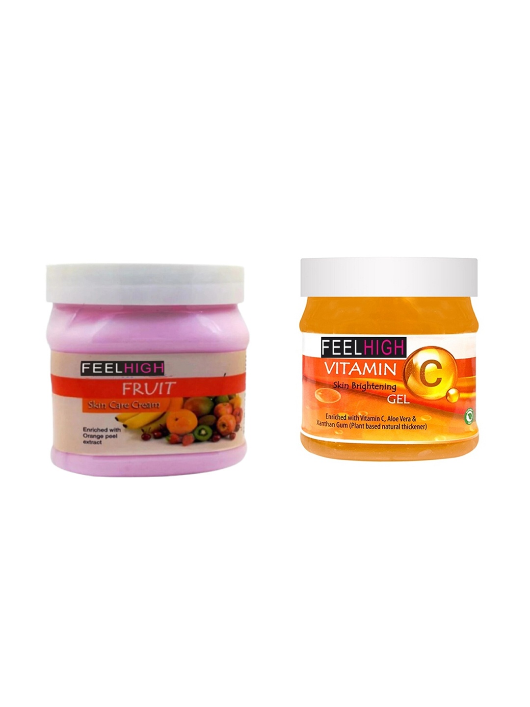 

FEELHIGH Face & Body Fruit Cream & Vitamin C Gel, Multi