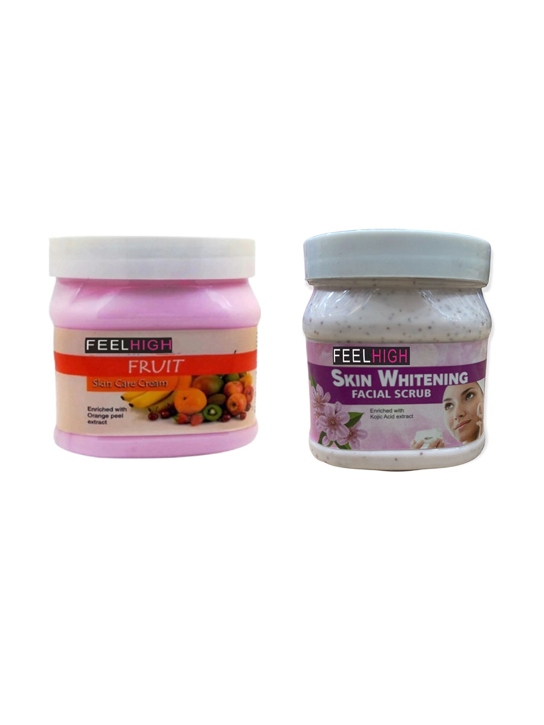 

FEELHIGH Face & Body Fruit Cream & Skin Whitening Scrub, Multi