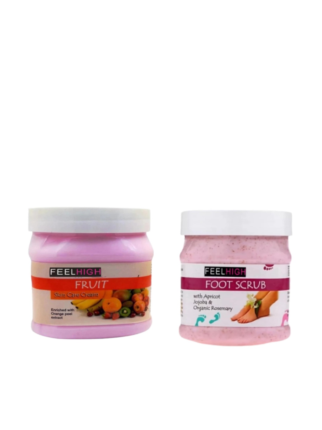 

FEELHIGH Face & Body Fruit Cream & Foot Scrub, Multi