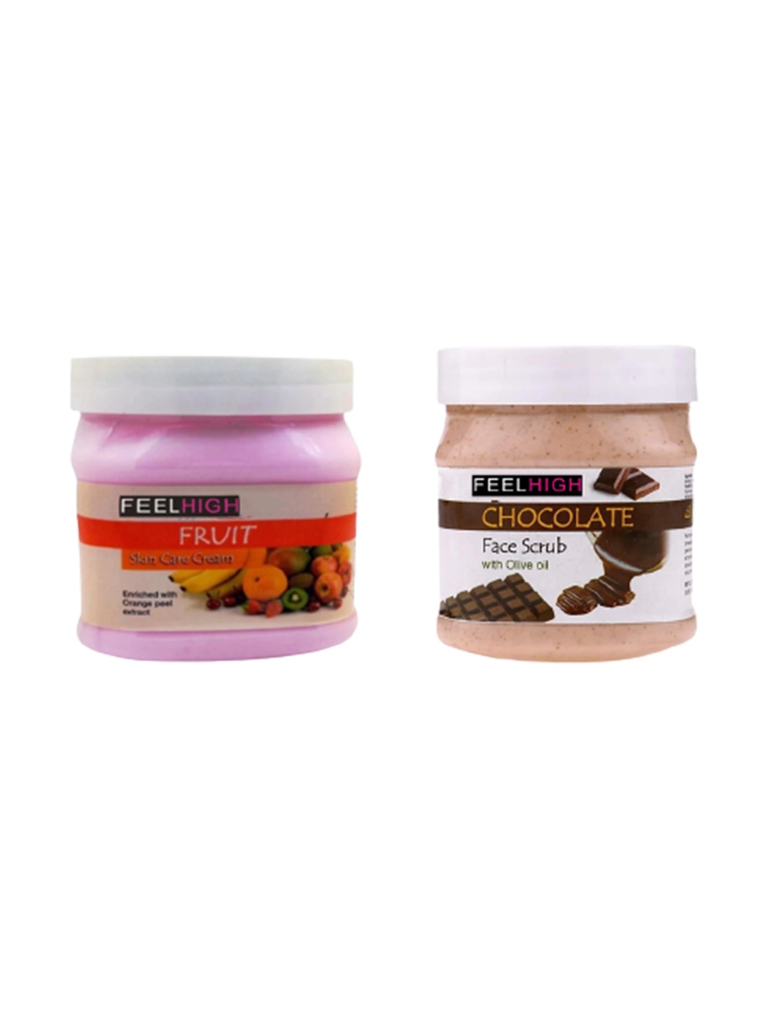 

FEELHIGH Face & Body Fruit Cream & Chocolate Scrub, Multi