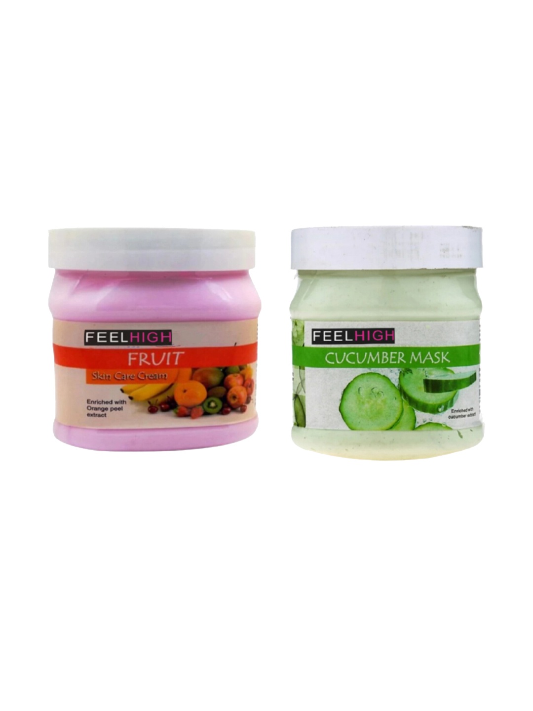 

FEELHIGH Face & Body Fruit Cream & Cucumber Mask, Multi