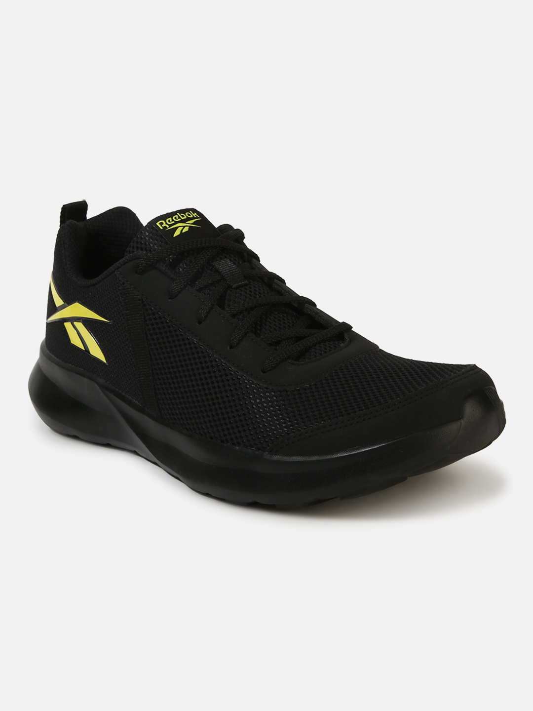 

Reebok Men Woven Design Edge Identity Running Shoes, Black