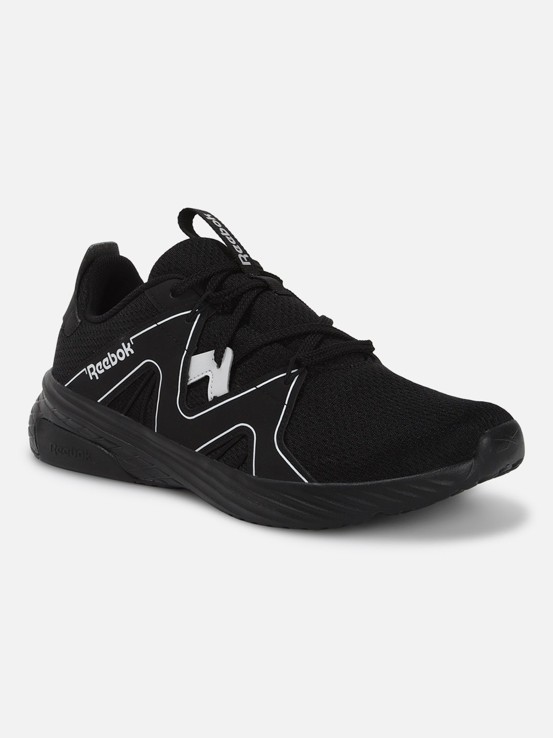 

Reebok Men Woven Design Memory Tech Ultra Fit Running Shoes, Black