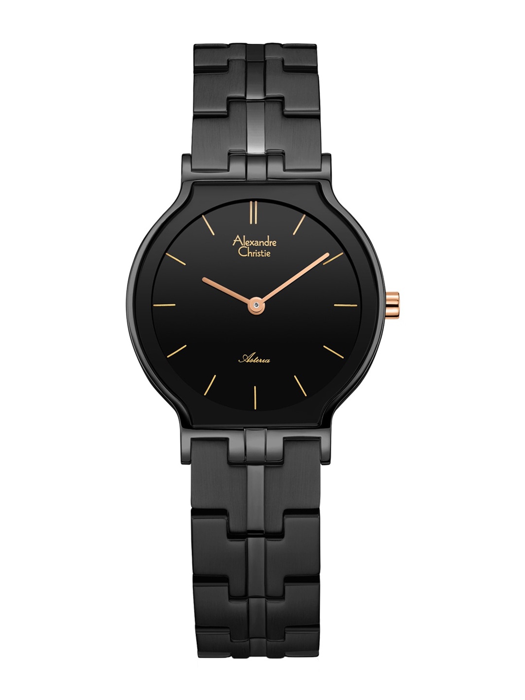 

Alexandre Christie Women Bracelet Style Straps Analogue Watch 8603LHBIPBA, Black