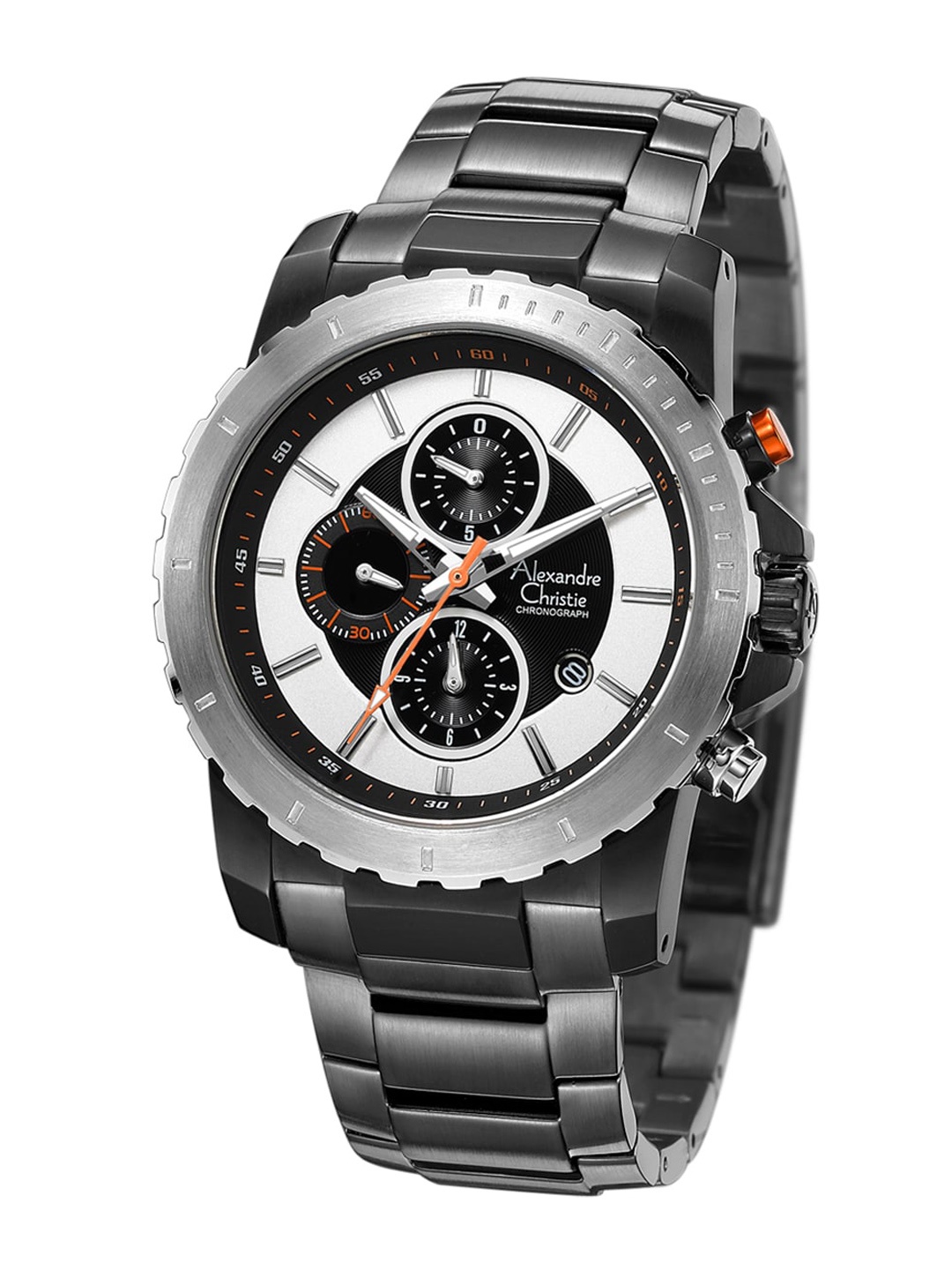 

Alexandre Christie Men Bracelet Style Straps Analogue Watch 6141MCBEPSLOR, Grey