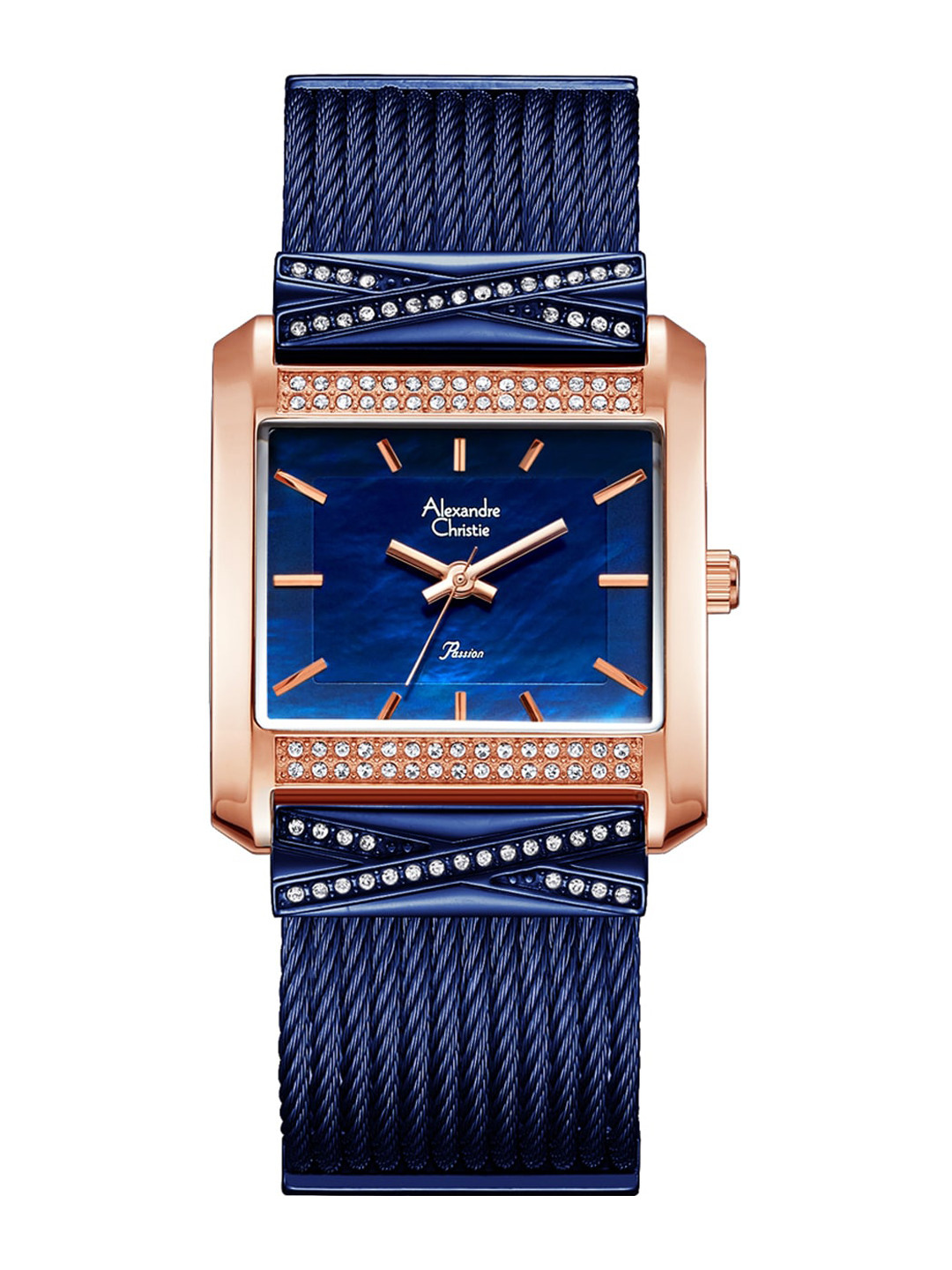 

Alexandre Christie Women Bracelet Style Straps Analogue Watch 2748LHBURBU, Blue