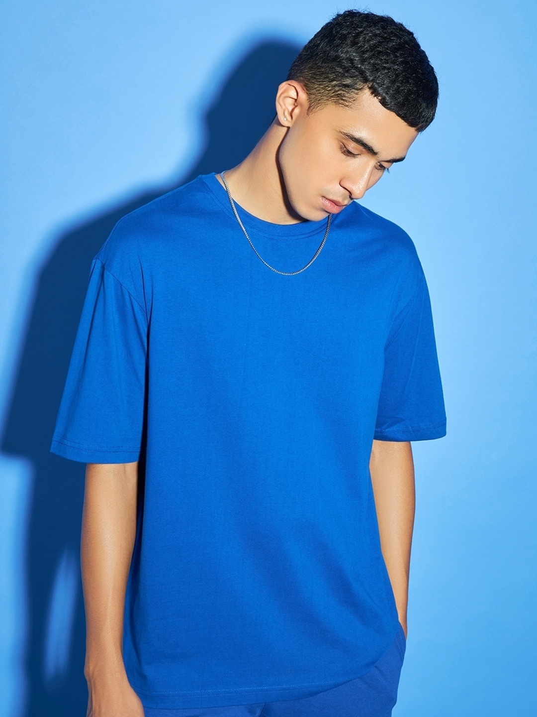 

Bewakoof Plus Oversized T-shirt, Blue