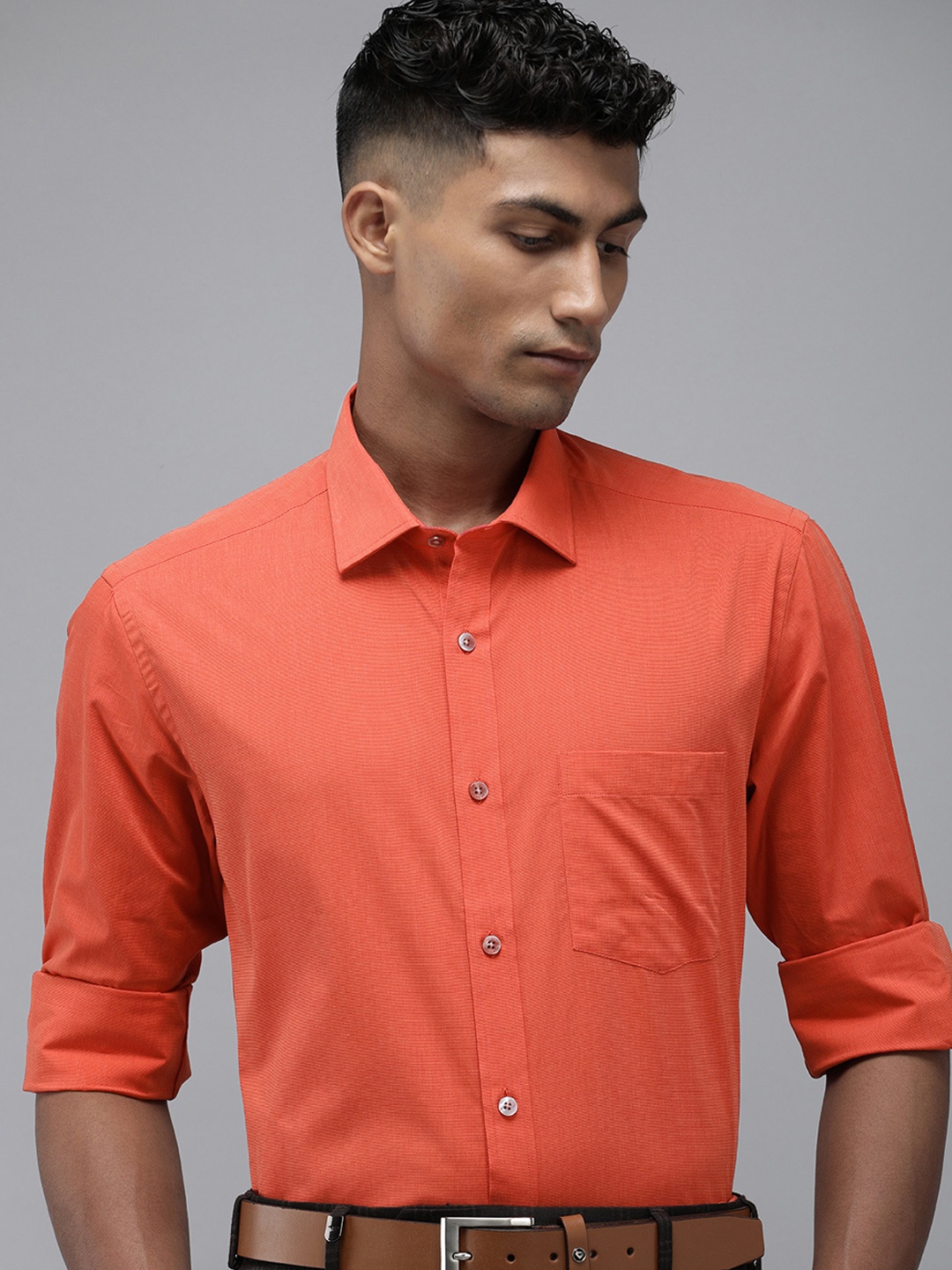 

Park Avenue Pure Cotton Formal Shirt, Coral