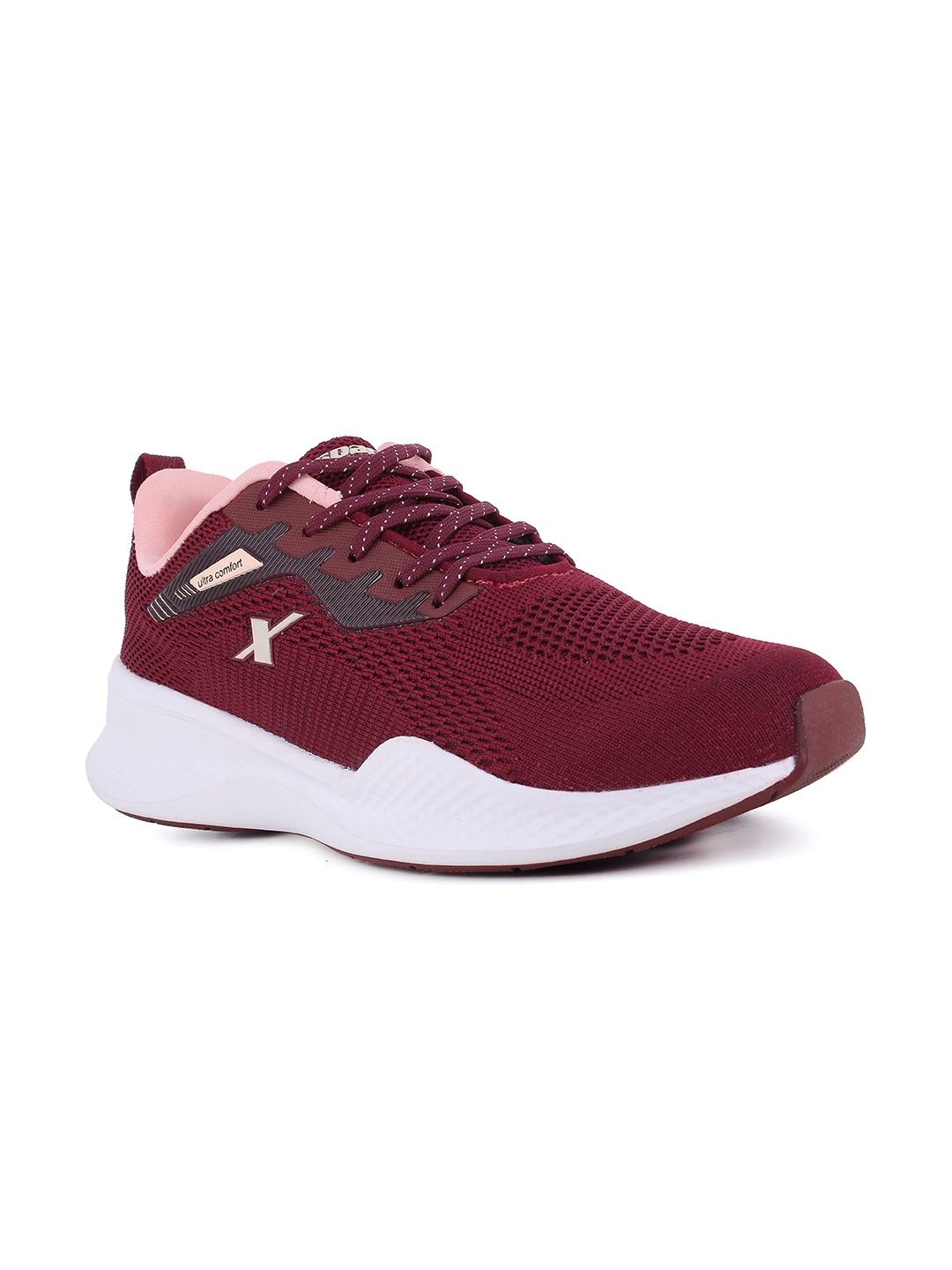 

Sparx Women Textured Lightweight Mesh Running Shoes, Maroon
