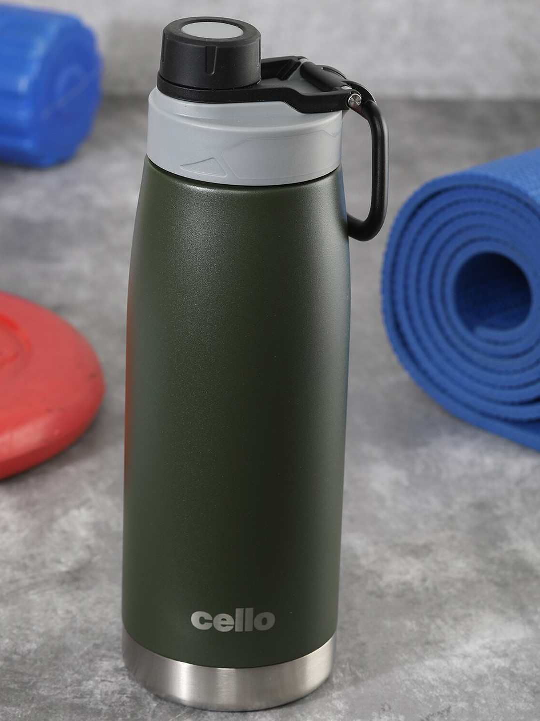 

Cello Duro Green Stainless Steel Double Wall Water Bottle-1.10 L