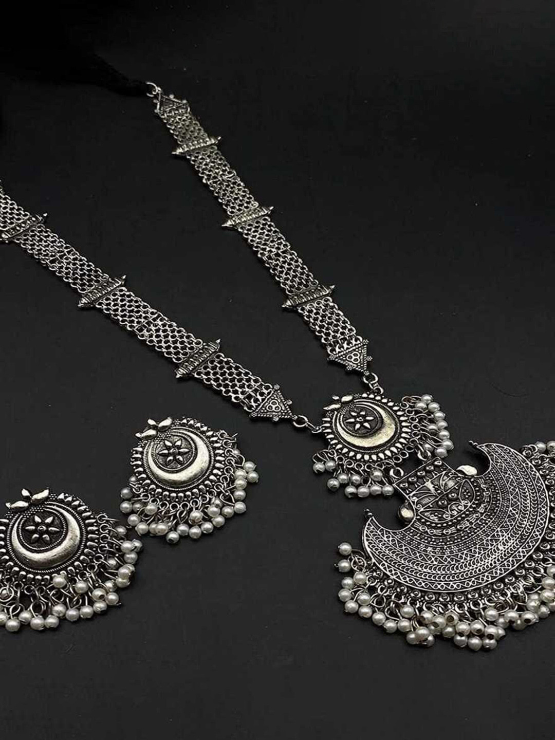 

PRASUB Silver Plated Jewellery Set
