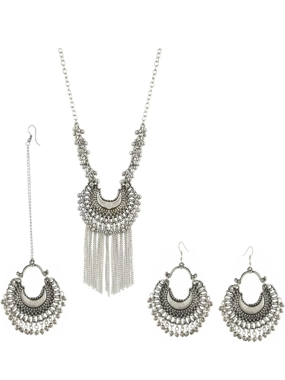 

PRASUB Sterling Silver-Plated Jewellery Set