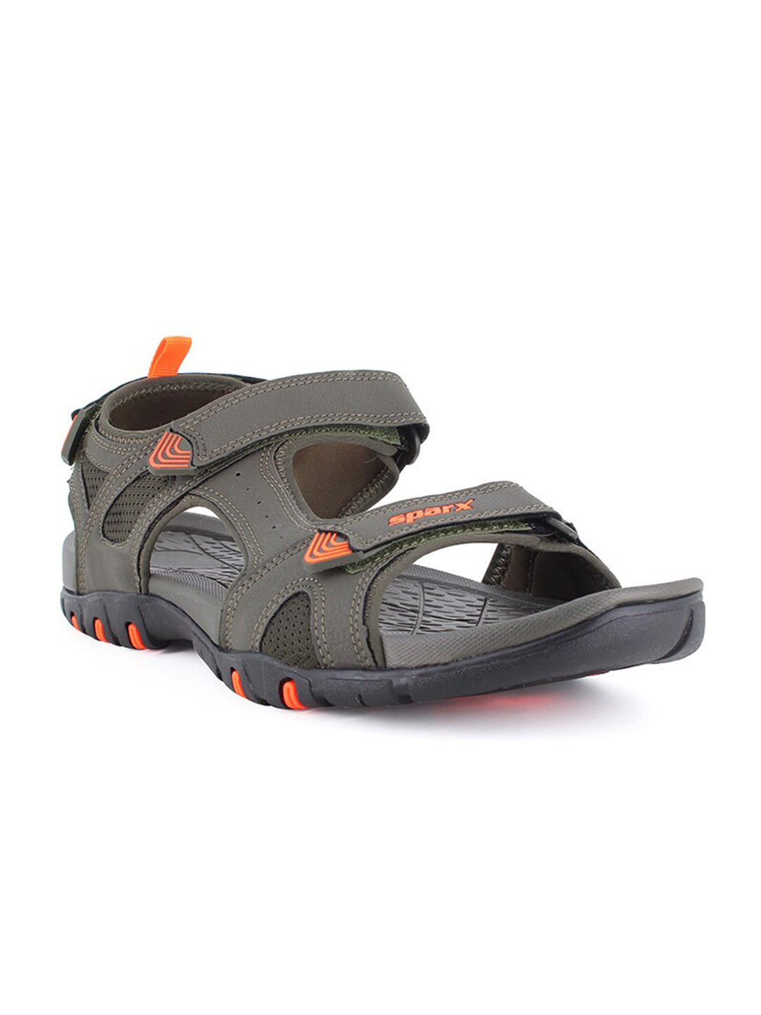 

Sparx Men Brand Logo Sports Sandals, Olive