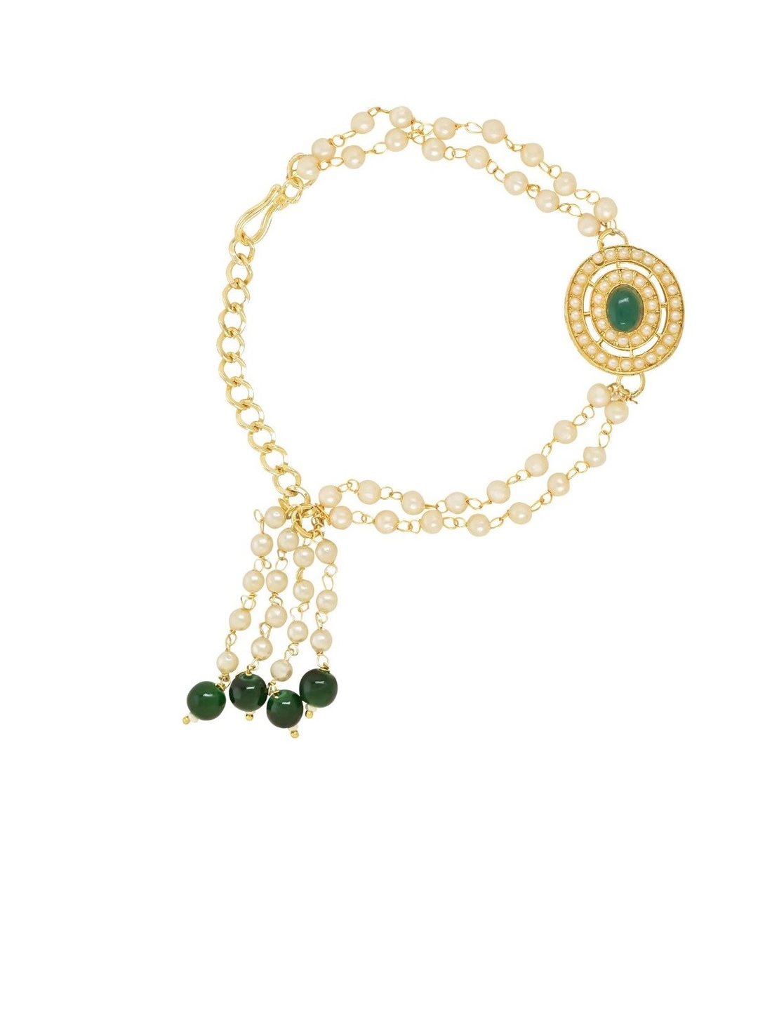 

I Jewels Gold Plated Beaded Lumba Rakhi
