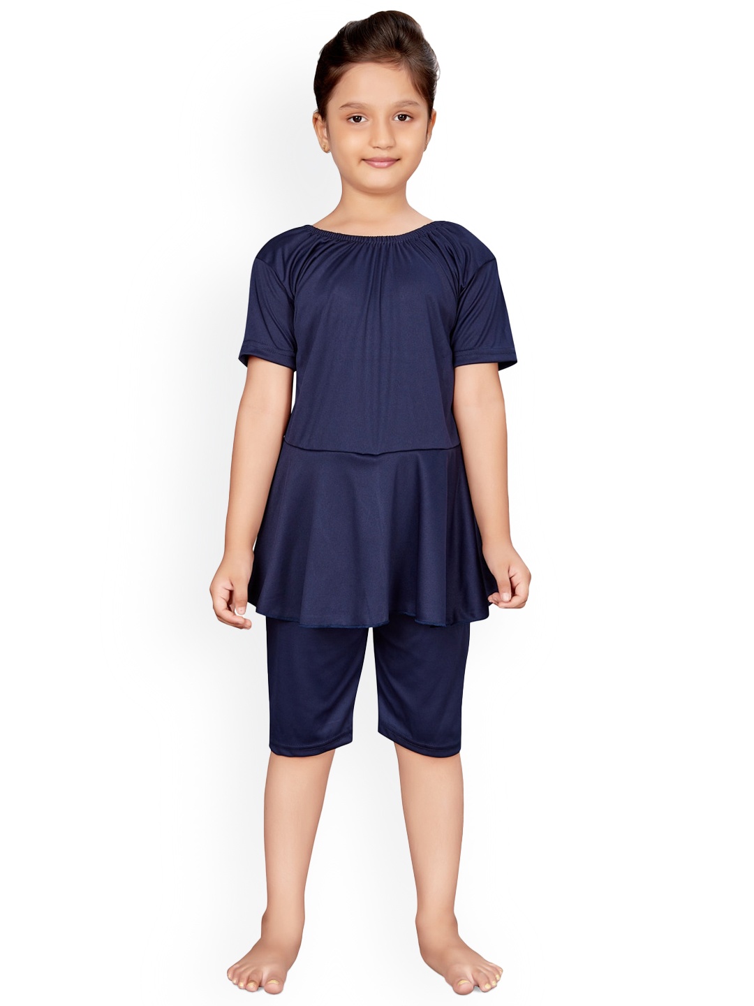 

BAESD Girls Frilled Legsuit, Navy blue