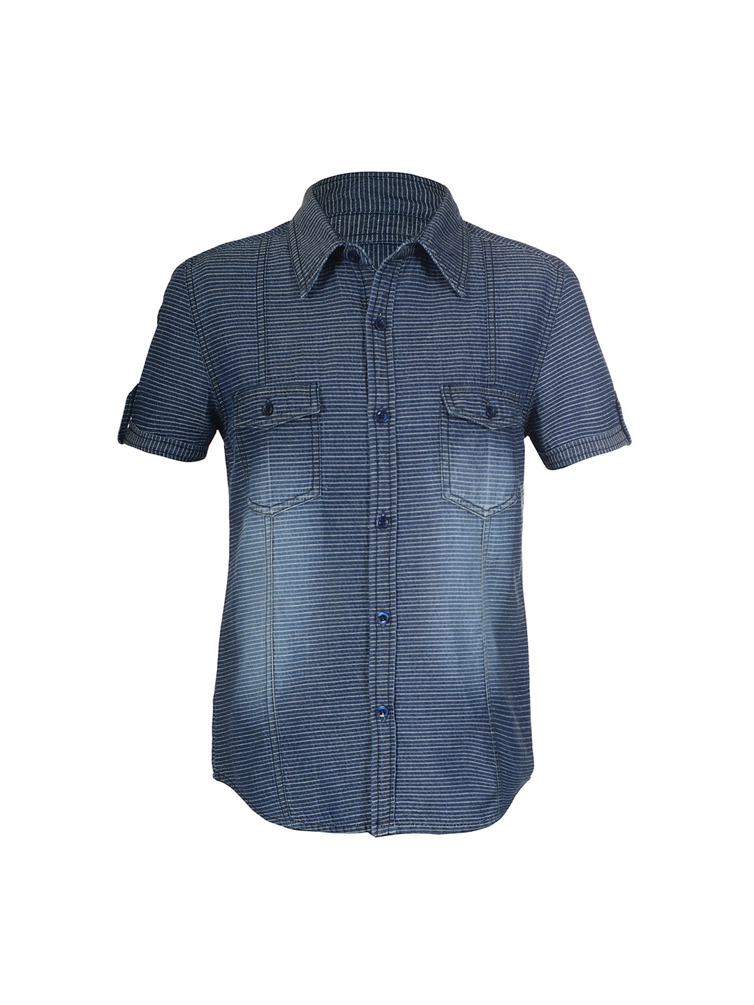 

naughty ninos Boys Blue Relaxed Regular Fit Striped Casual Shirt
