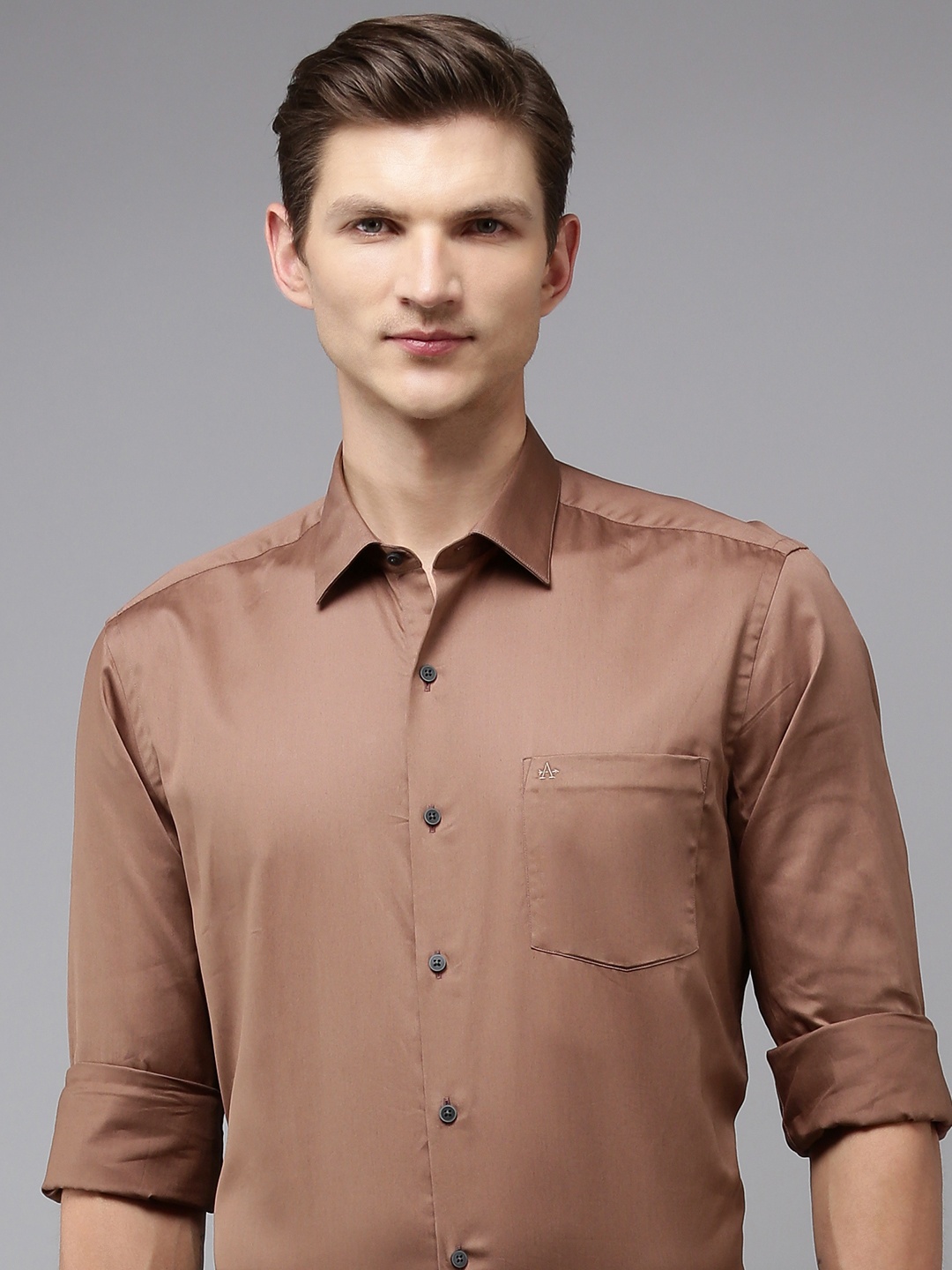 

Arrow Solid Original Slim Fit Pure Cotton Casual Shirt, Mauve