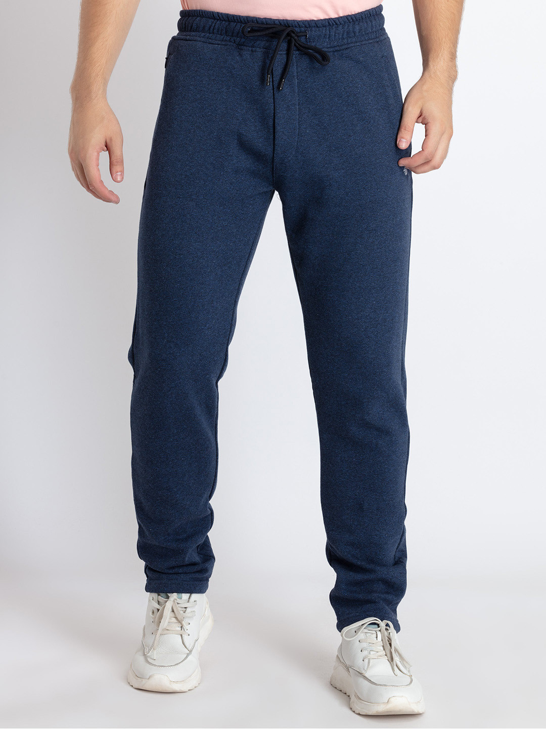 

Status Quo Men Mid-Rise Joggers, Navy blue