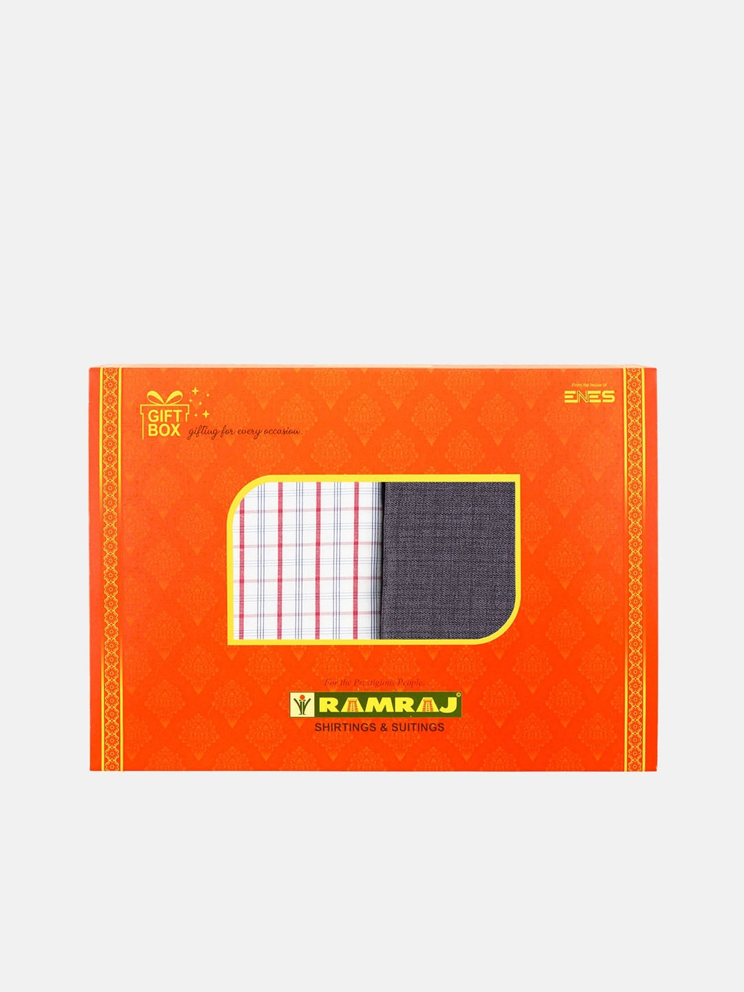 

Ramraj Men Checked Shirt & Trouser Clothing Fabric, White