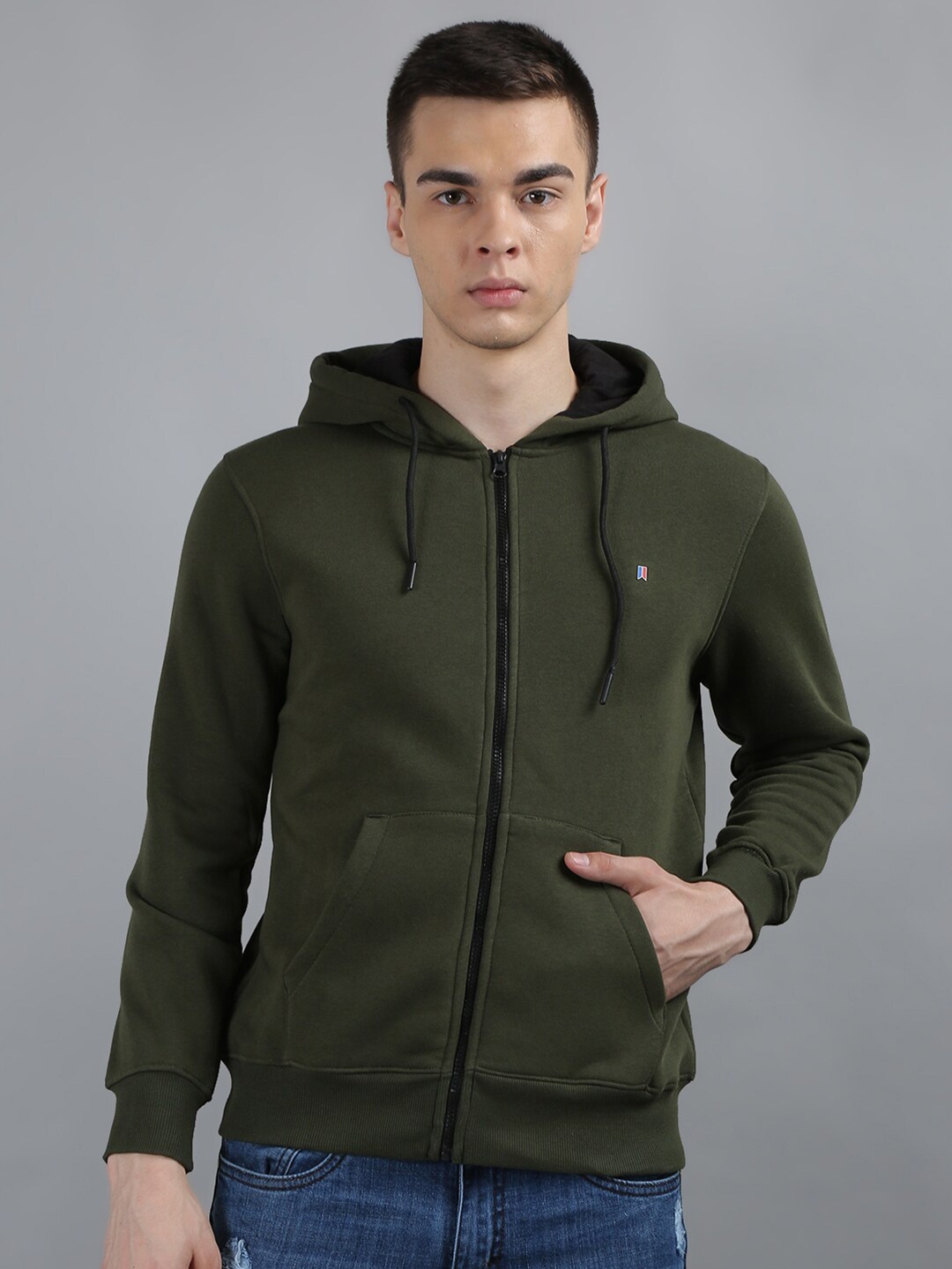 

TIM PARIS Hooded Sweatshirt, Olive