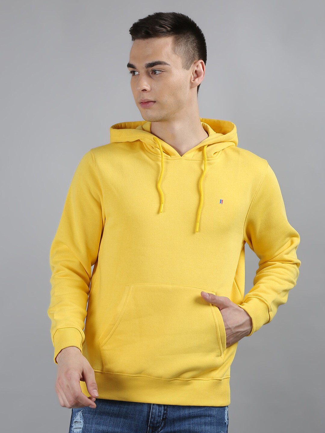 

TIM PARIS Hooded Sweatshirt, Yellow