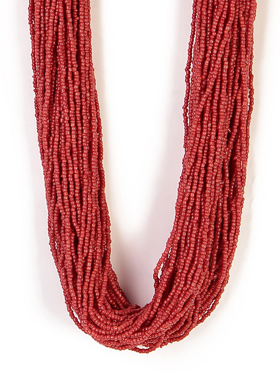 

Bamboo Tree Jewels Red Metal Necklace