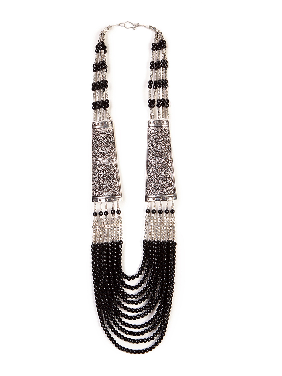 

Bamboo Tree Jewels Black Metal Necklace