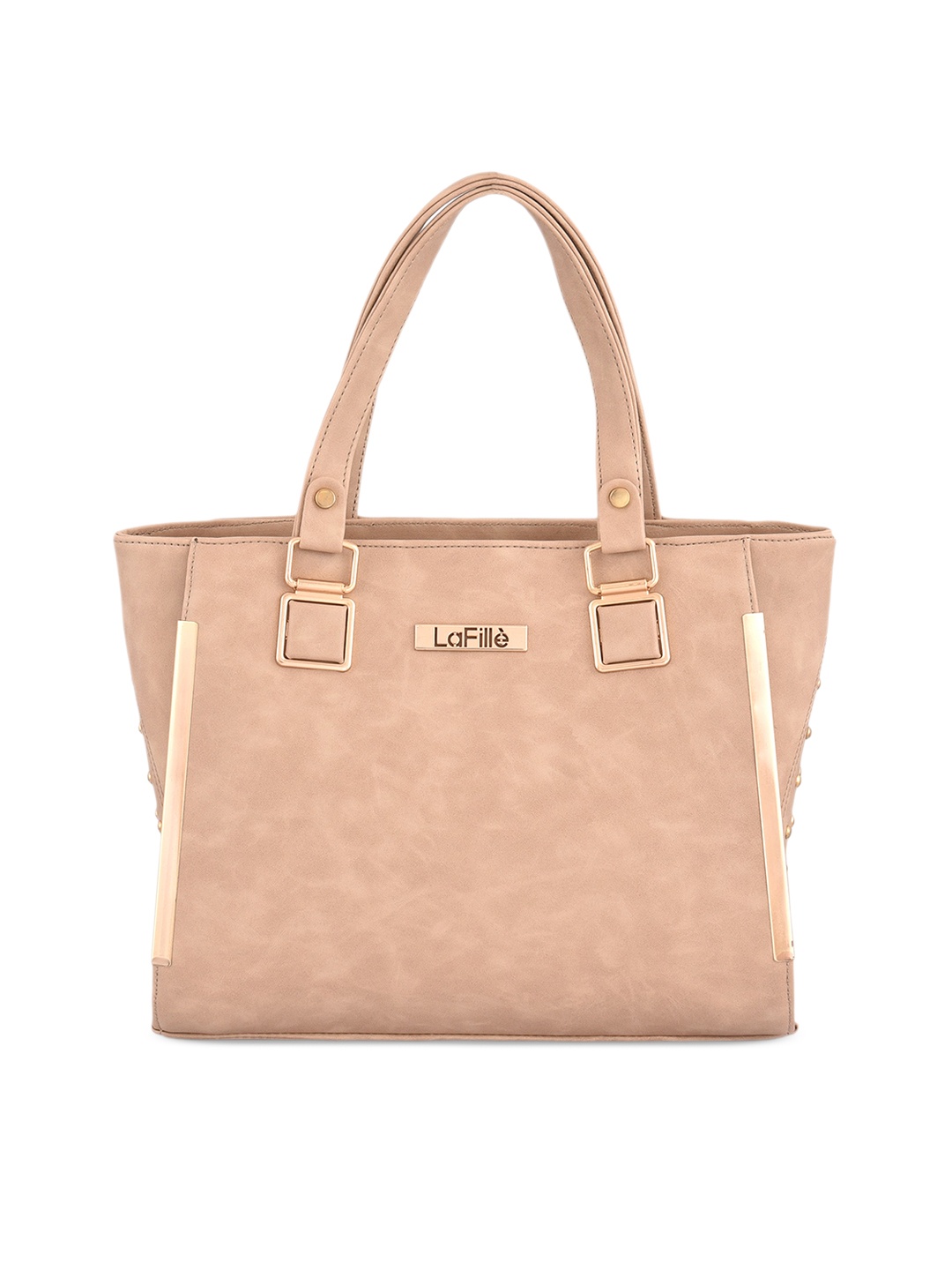 

LaFille Structured Handheld Bag, Beige