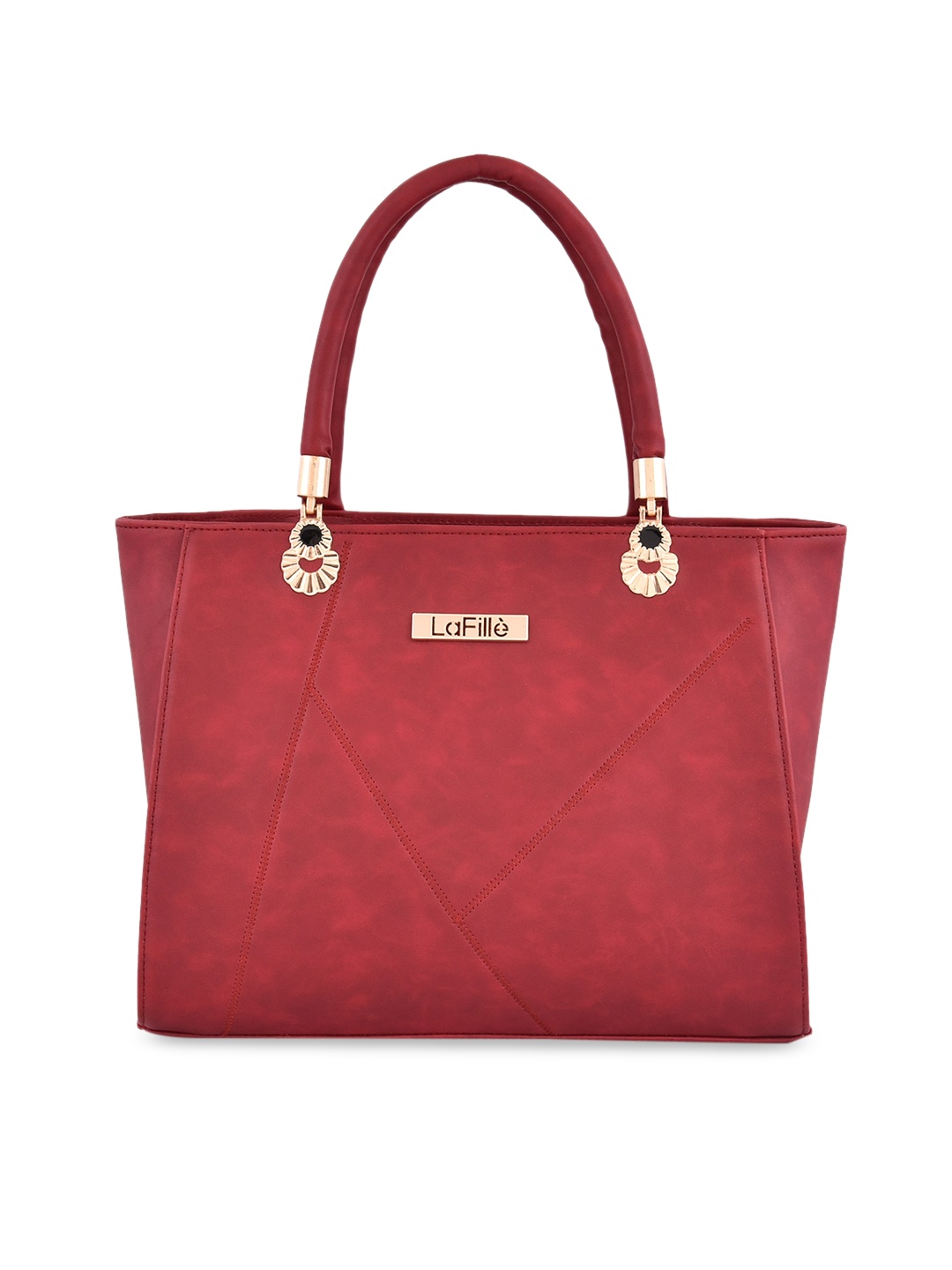 

LaFille Structured Handheld Bag, Maroon