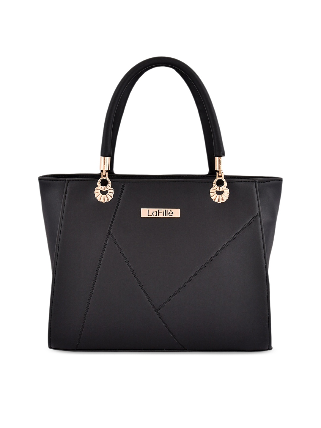 

LaFille Structured Handheld Bag, Black